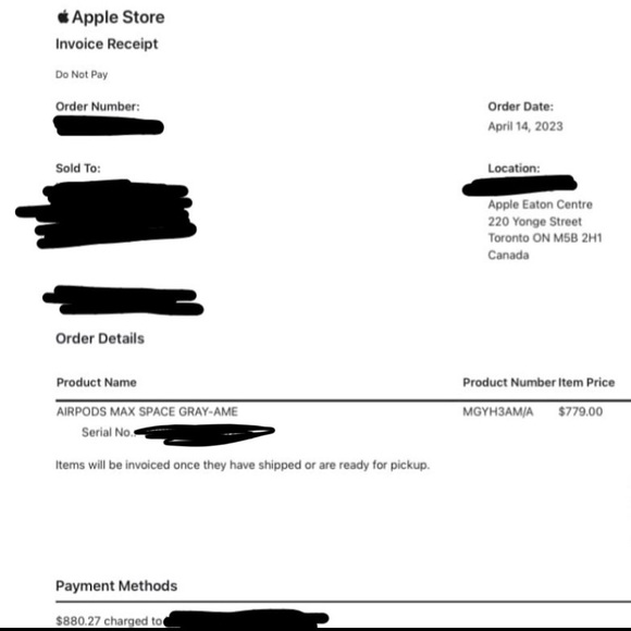 SOLD Airpods Max Space Gray with Box - Picture 9 of 9